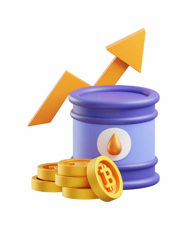 دانلود طرح آیکون رشد بیت کوین و انرژی