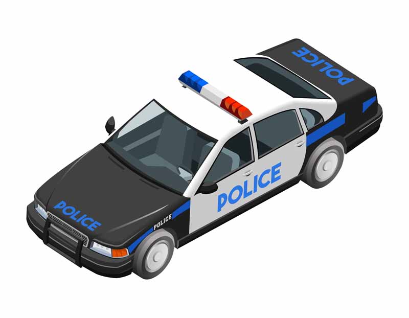 دانلود طرح ماشین پلیس دو رنگ