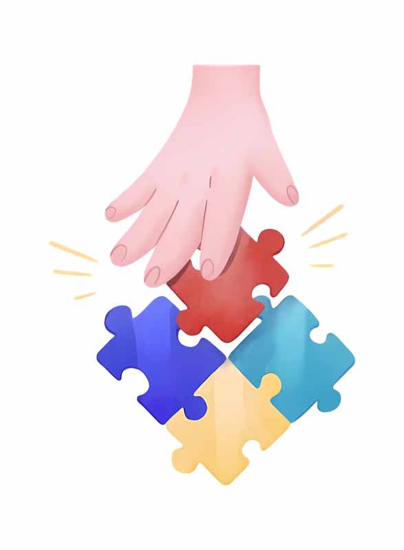 دانلود طرح چهار قطعه پازل
