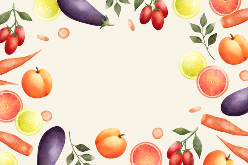 طرح لایه باز پس زمینه میوه ها