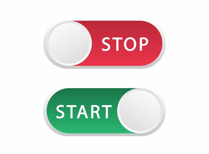 طرح لایه باز دکمه START و STOP