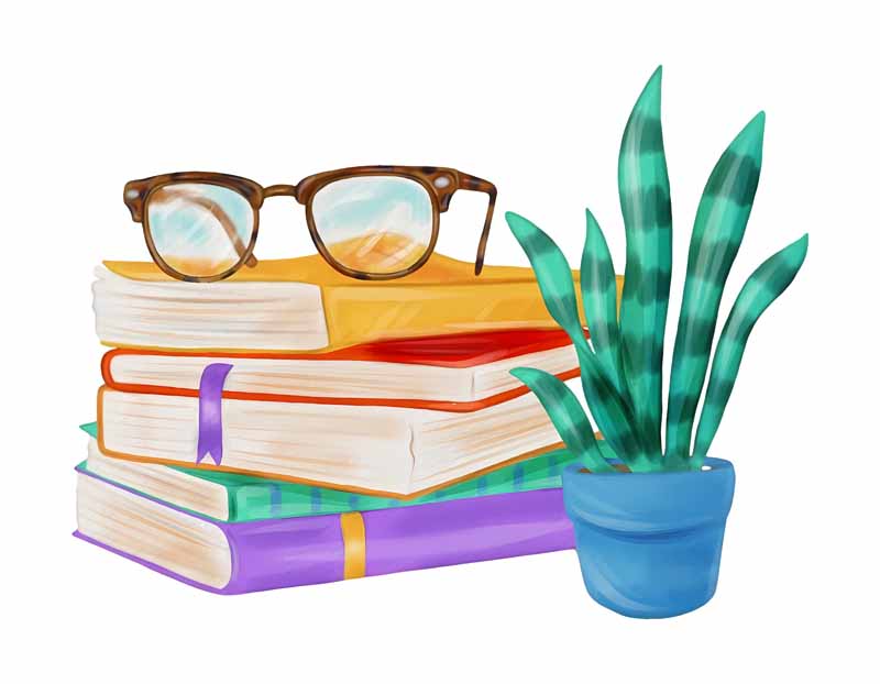 دانلود طرح کتاب و عینک