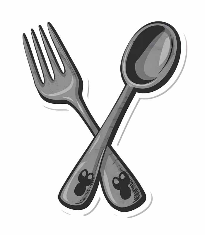 دانلود طرح قاشق چنگال
