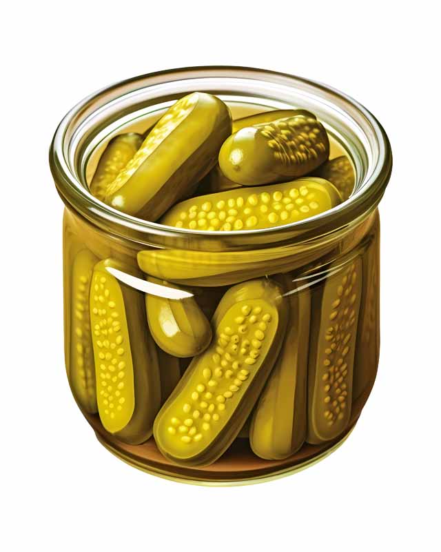 دانلود طرح خیار شور در شیشه درب باز
