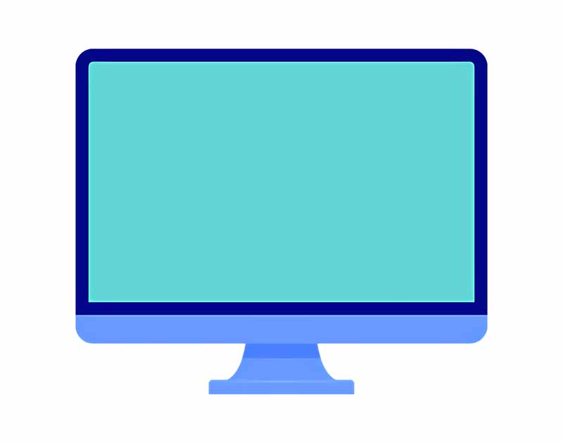 دانلود طرح مانیتور آبی صفحه سبز