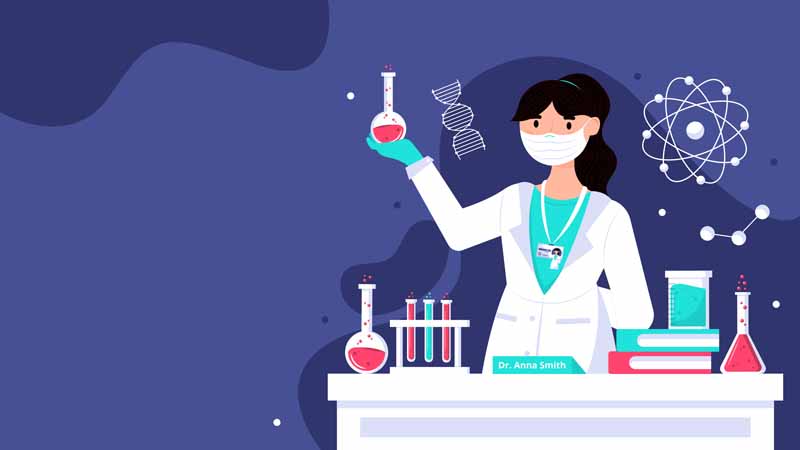 طرح لایه باز پس زمینه دکتر آزمایشگاه