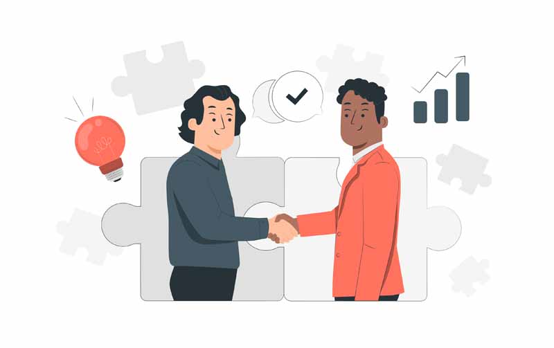 دانلود وکتور مفهومی قرارداد موفق