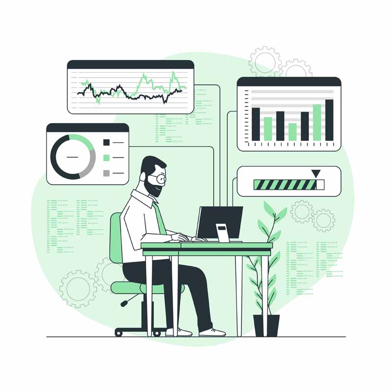 دانلود وکتور مفهومی تحلیل آمارها