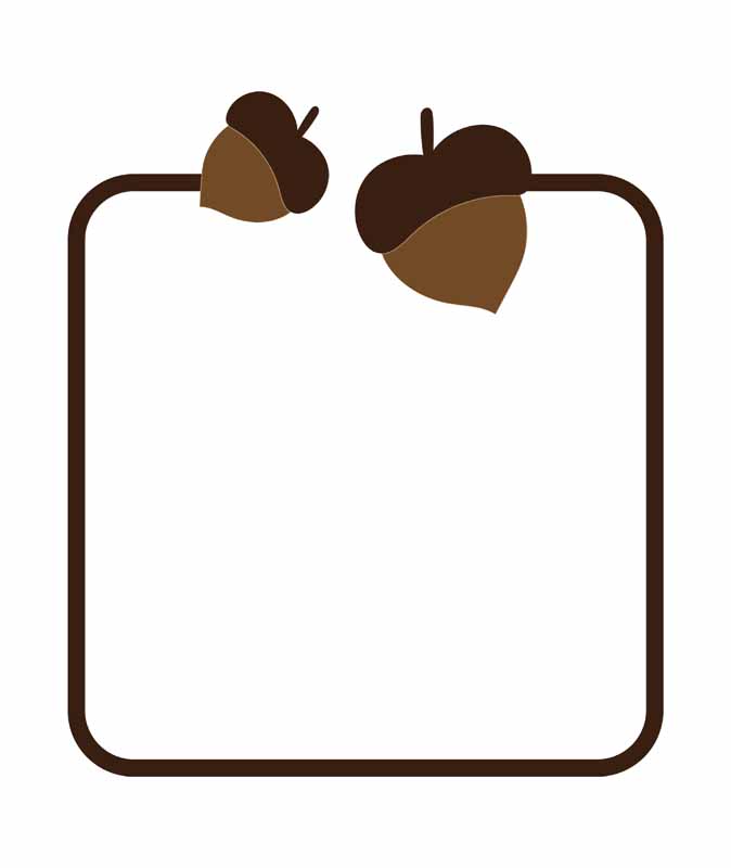 طرح کادر نوشته بلوط