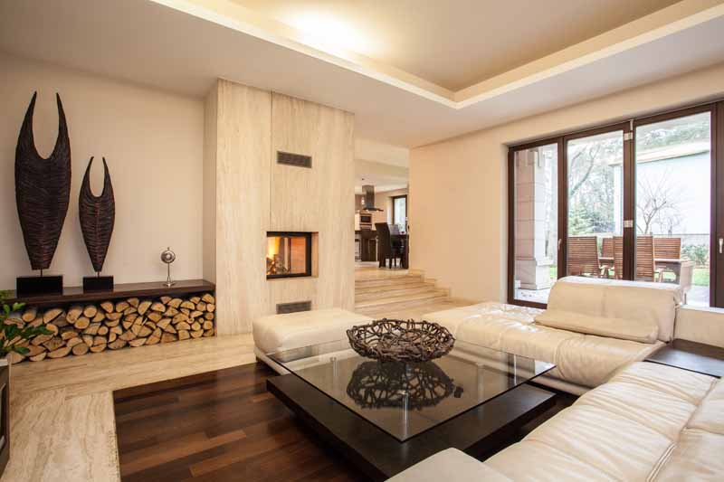 عکس با کیفیت از مبل و میز شیشه ای