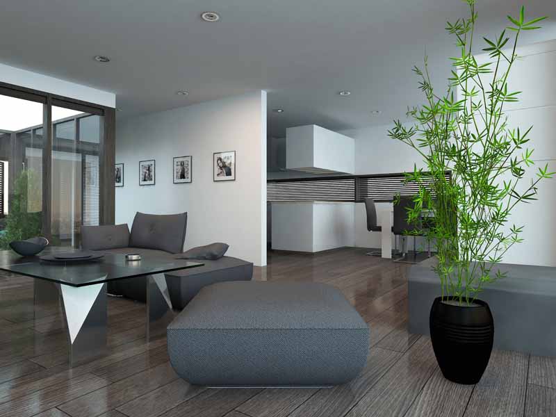 عکس با کیفیت از مبل با میز شیشه ای