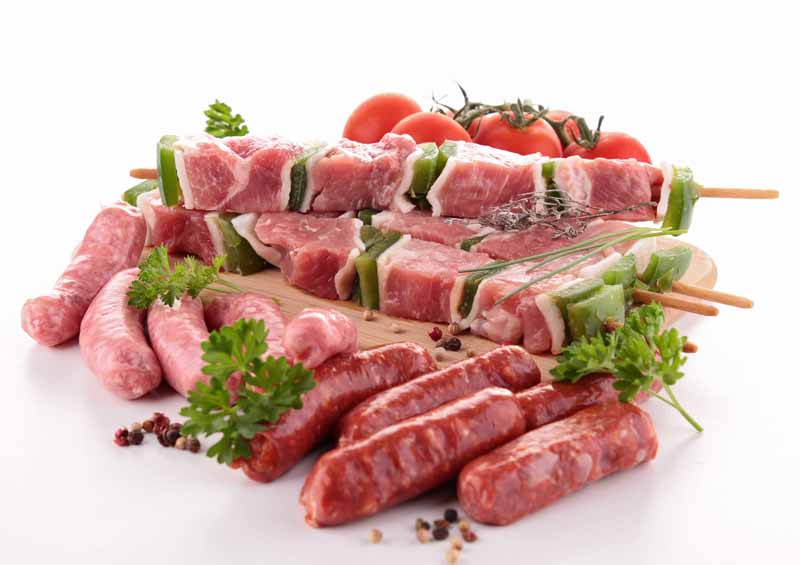 تصویر لارج فرمت از گوشت در سیخ