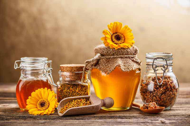 عکس لارج فرمت از عسل و گل