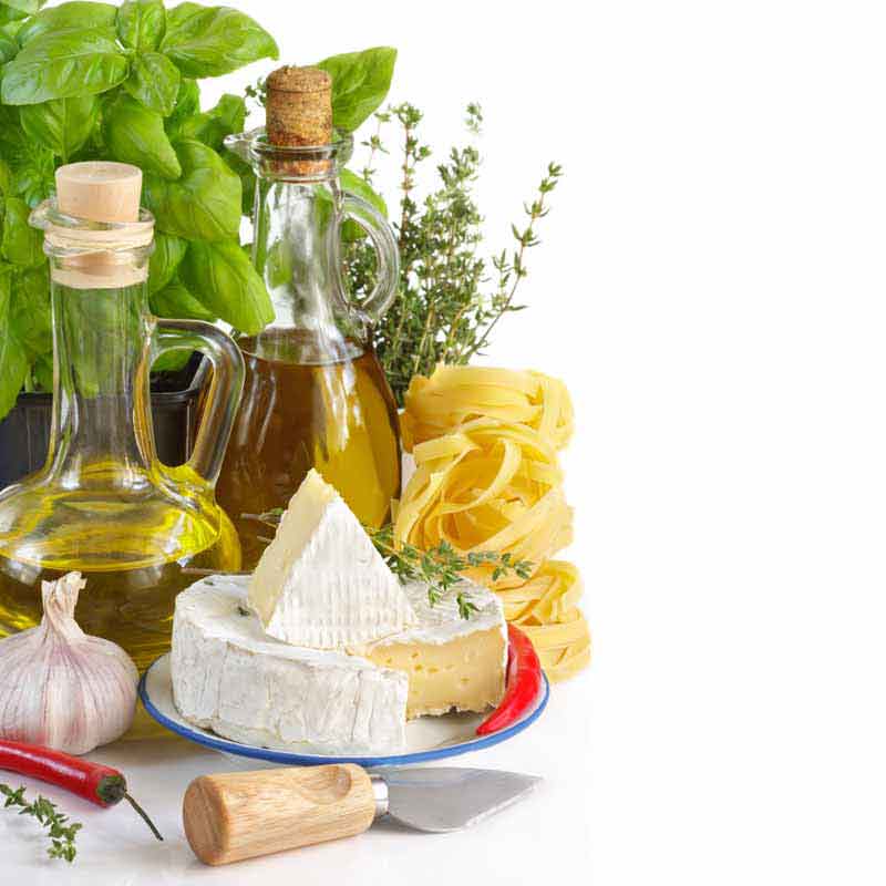 عکس زیبا از پنیر و سیر و روغن