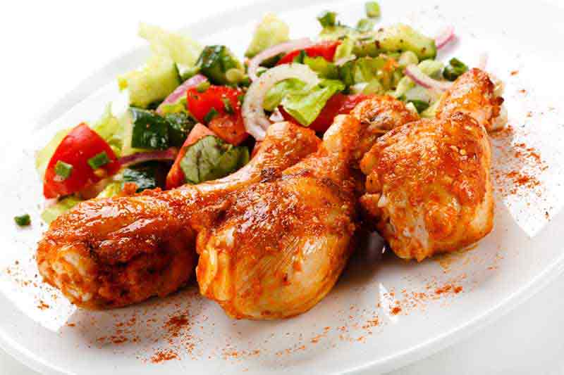 عکس لارج فرمت از ران های  مرغ