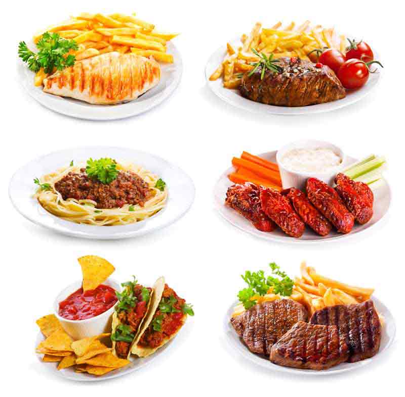 تصویر لارج فرمت از شش نوع غذا