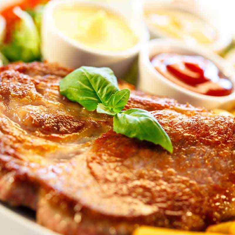 عکس لارج فرمت از استیک با سس