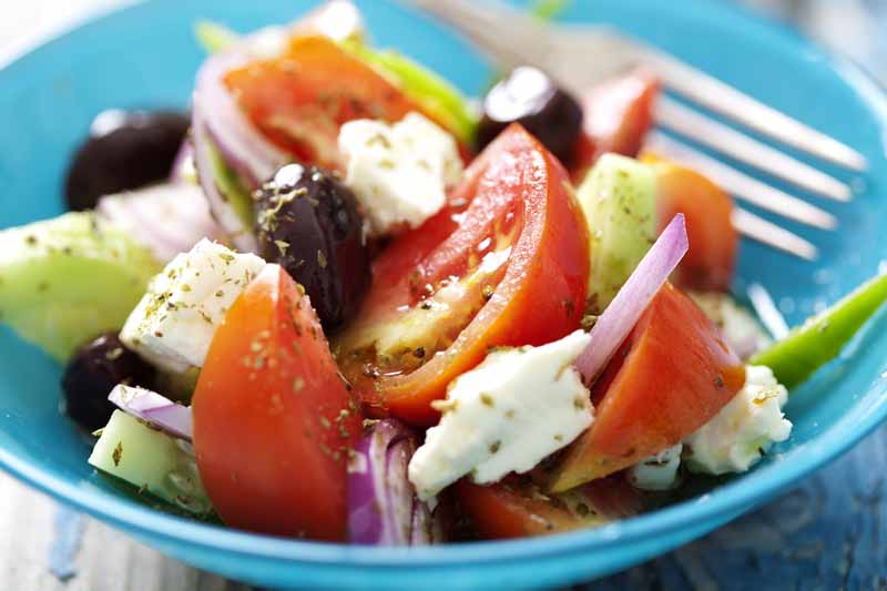 عکس با کیفیت از سالاد گوجه