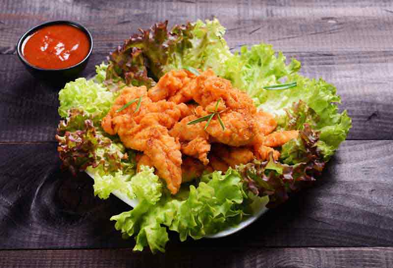 عکس با کیفیت از غذای سوخاری