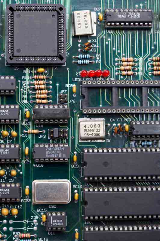 تصویر با کیفیت از چیپ های الکترونیکی