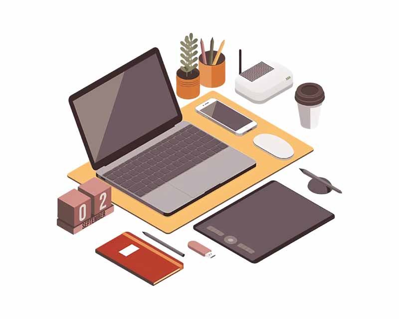 دانلود طرح لپ تاپ و قلم نوری