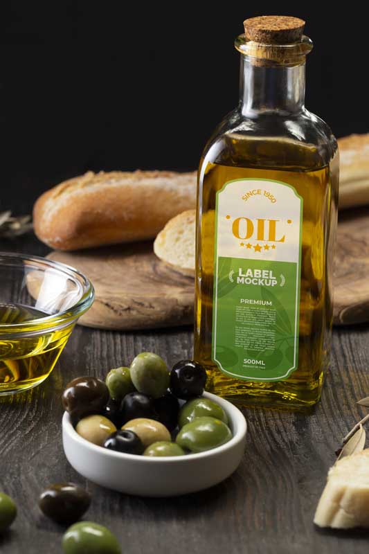 دانلود موکاپ بطری روغن زیتون
