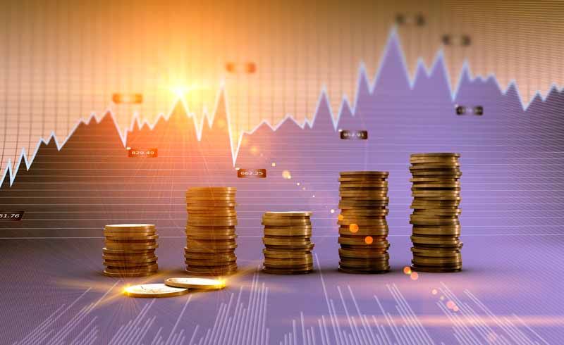 عکس با کیفیت از نواسانات بازار مالی