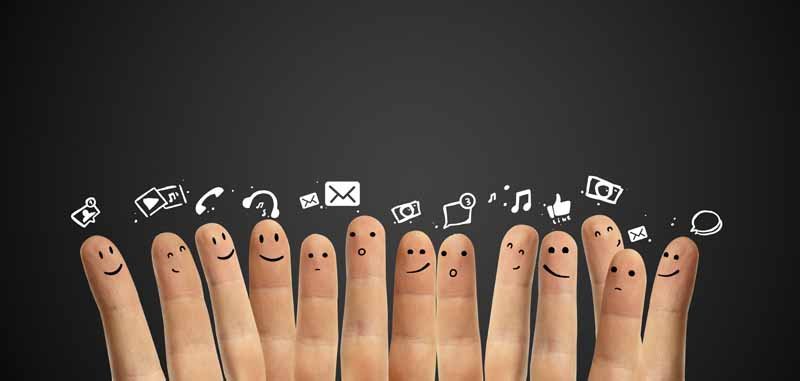 دانلود عکس تبادل اطلاعات و ایموجی