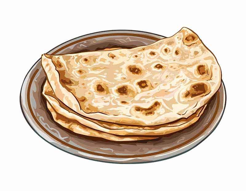 دانلود طرح نان لواش در سینی