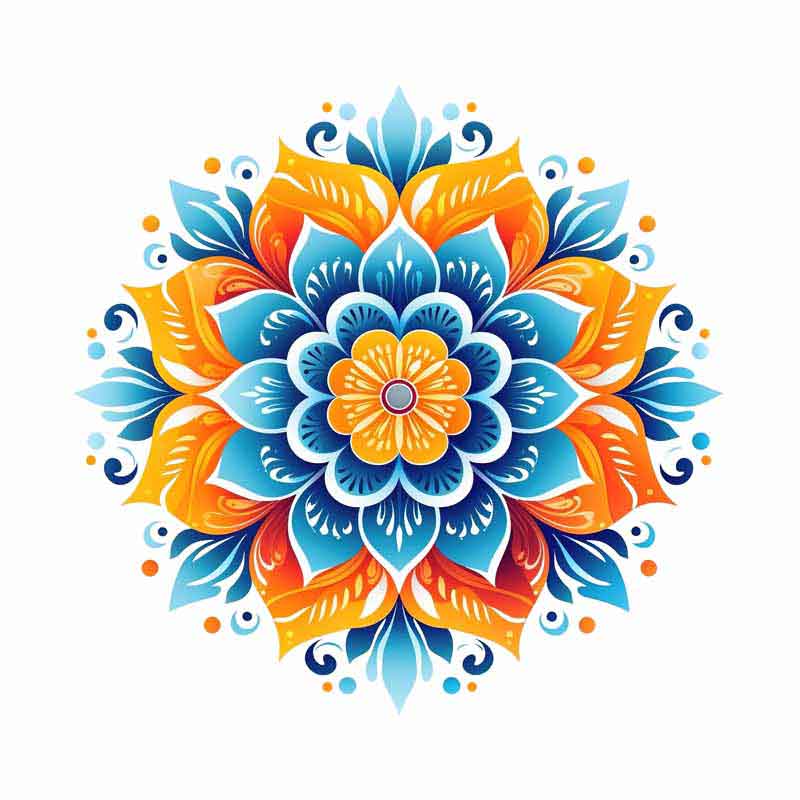 دانلود طرح گل رنگارنگ