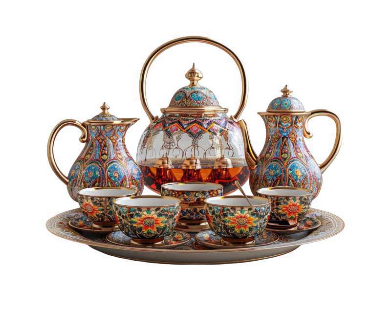 دانلود طرح سرویس چای خوری آنتیک