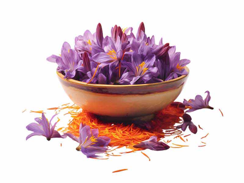 دانلود طرح زعفران و گل در کاسه