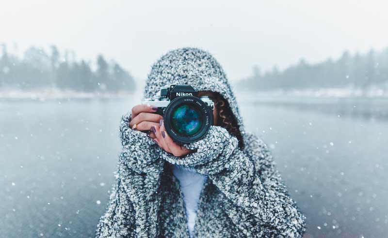 تصویر زیبا از عکاسی درر هوای سرد
