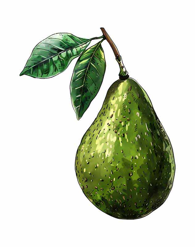 دانلود طرح میوه آووکادو