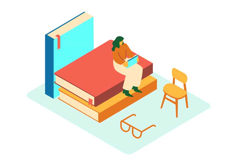 دانلود طرح خانم کتاب خوان