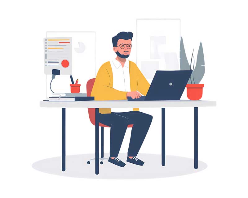دانلود طرح کاربر با لپتاپ
