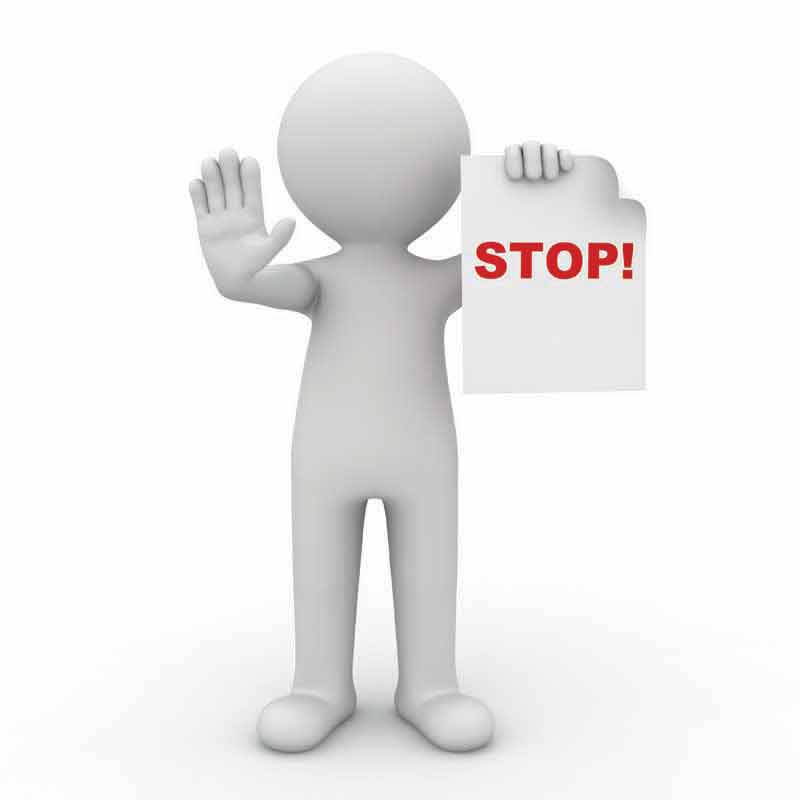 تصویر سه بعدی از نوشته STOP