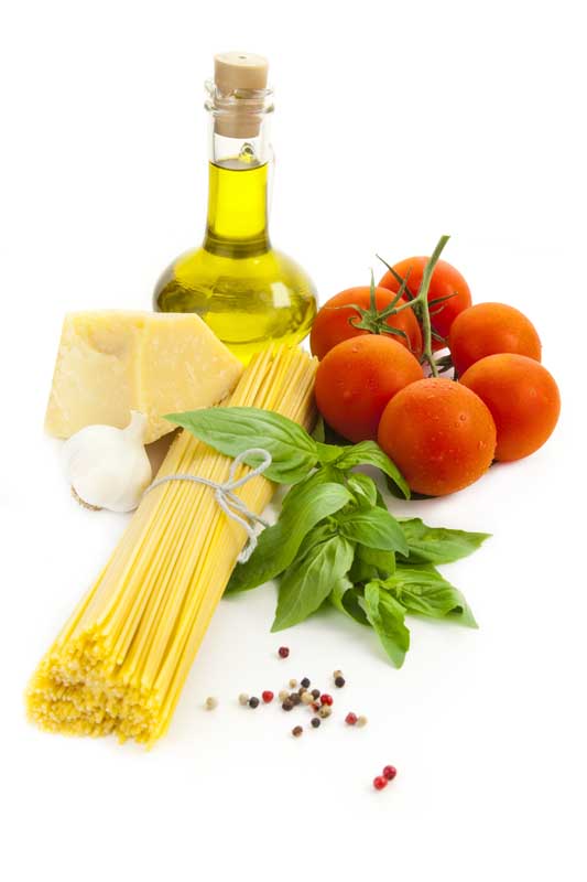 دانلود عکس با کیفیت از ماکارونی و گوجه