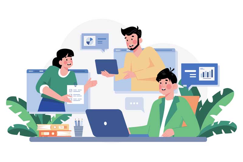 دانلود وکتور مفهومی وبینار