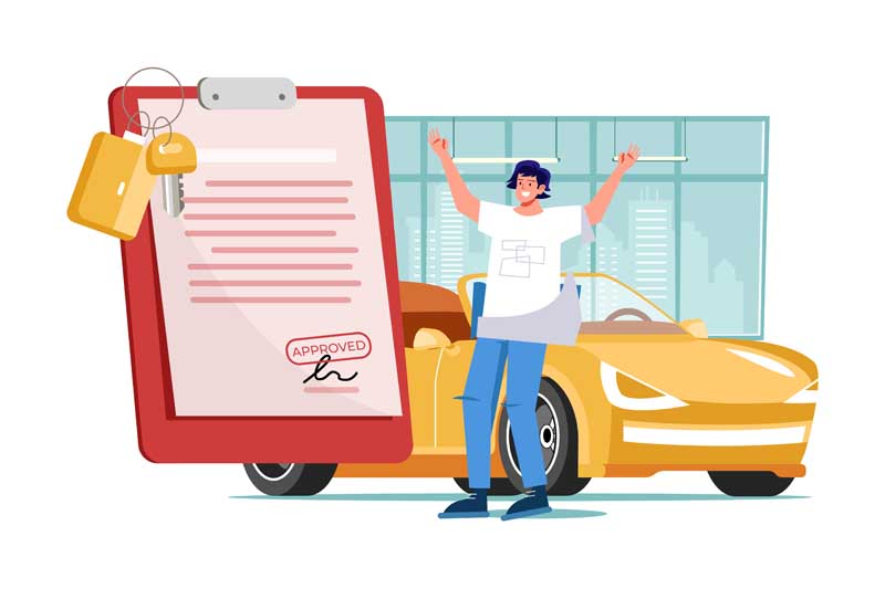 دانلود وکتور مفهومی خرید ماشین
