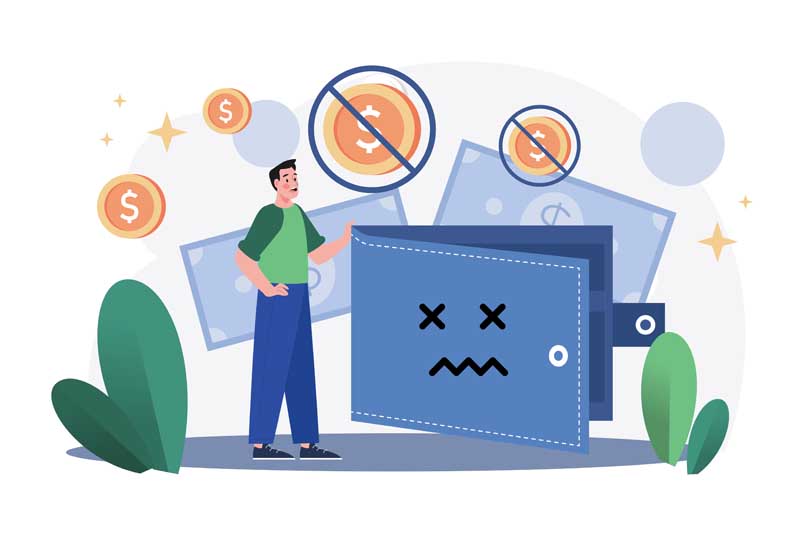 دانلود وکتور مفهومی کیف پول