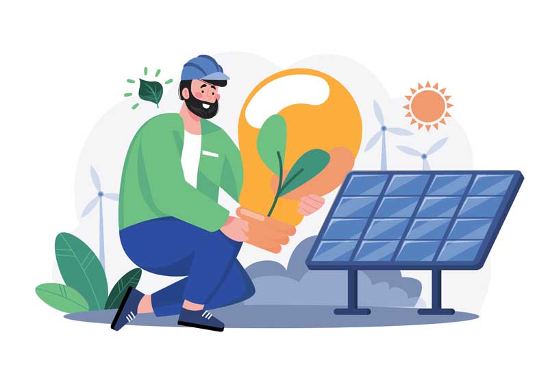 دانلود وکتور مفهومی انرژی پاک