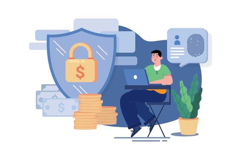 دانلود وکتور مفهومی امنیت مالی