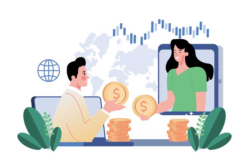 دانلود وکتور مفهومی کسب و کار آنلاین