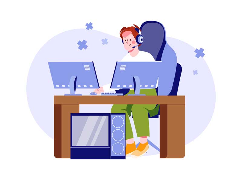 دانلود وکتور مفهومی اپراتور پشتیبان