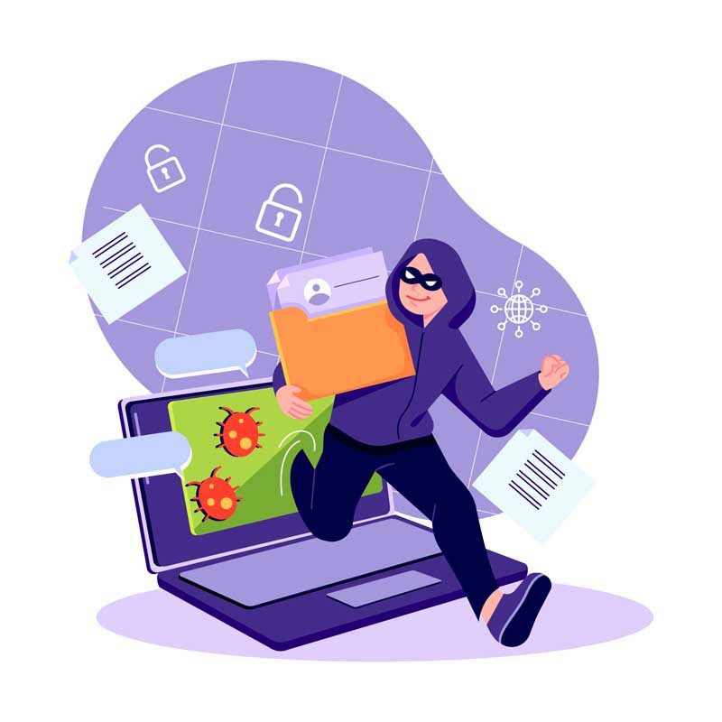 دانلود وکتور مفهومی هکر سیستم
