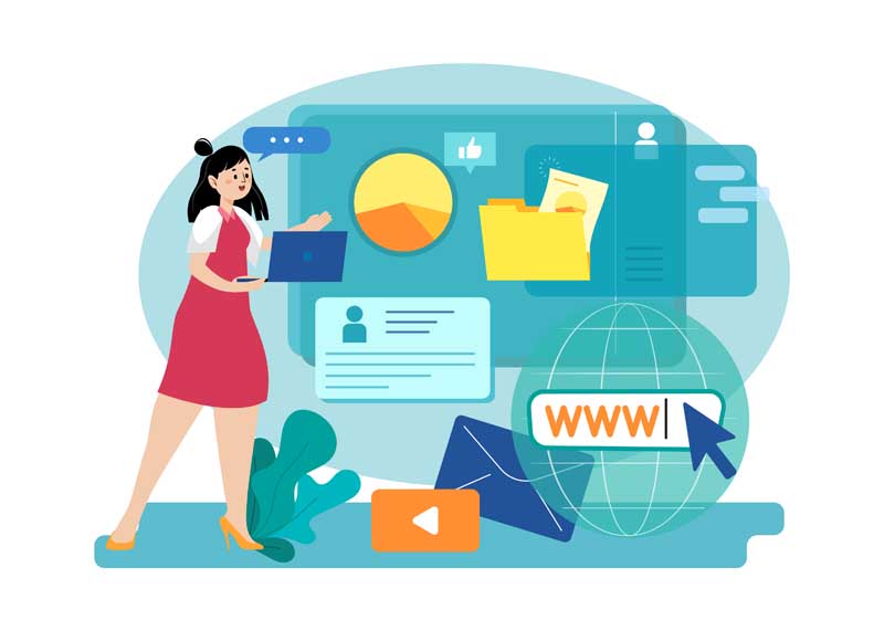 دانلود وکتور مفهومی اینترنت