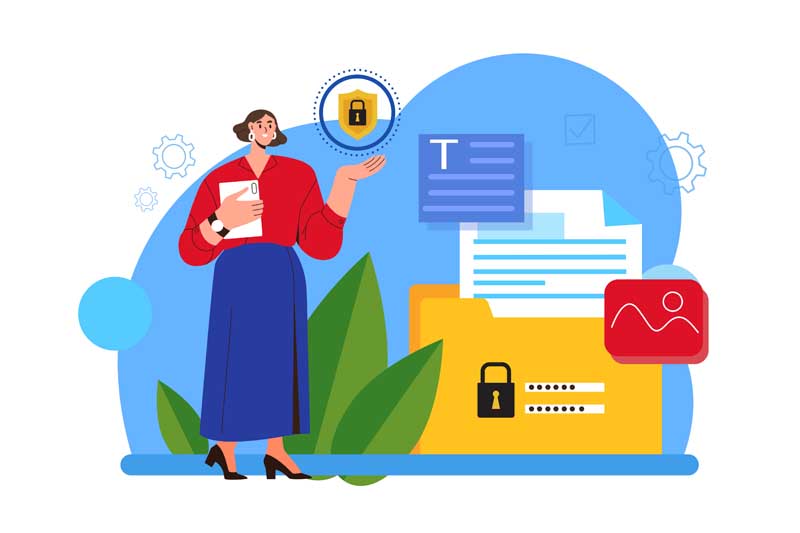 دانلود وکتور مفهومی سیستم امنیتی