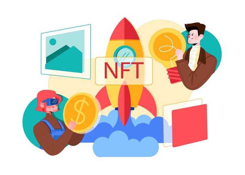 دانلود وکتور مفهومی nft