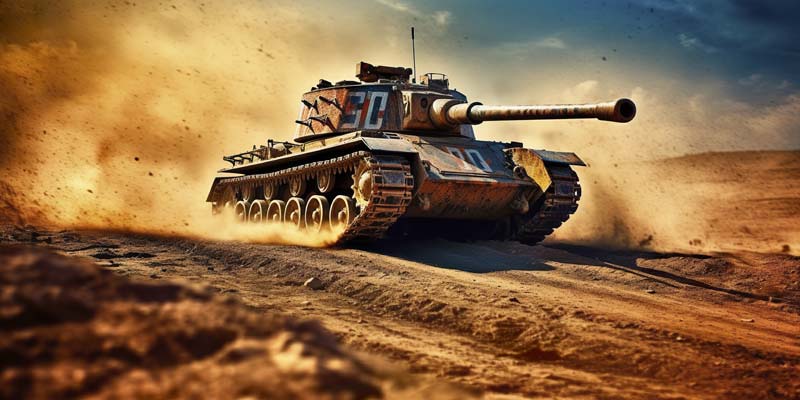 تصویر با کیفیت تانک جنگی قدیمی